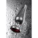 Anal plug Metal by Toyfa, silver, ruby, 12 cm, d = 4 cm