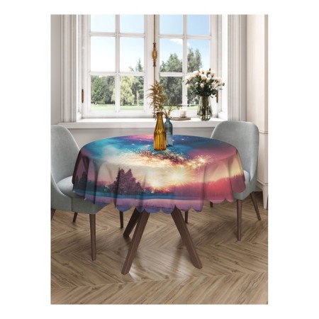 The tablecloth “Salute in winter”, round, Saten, d = 150 cm-2
