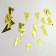 Garland "flags", 20 flags, 10 meters, gold color