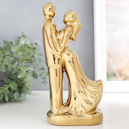Souvenir Ceramics "Lovers" gold 22x10x6.5 cm