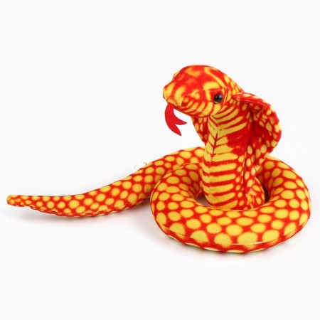 Soft toy "cobra", 20 cm, orange color-6
