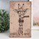 Safe Brush Tree leatherette "Giraffe with glasses and with a cigar" 21x13x5 cm