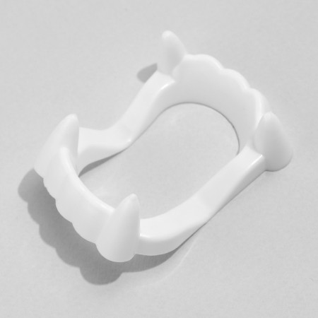 Frock "Vampire fangs", white color-2