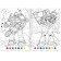 A set of coloring in numbers “for boys”, 4 pcs., 16 pp.