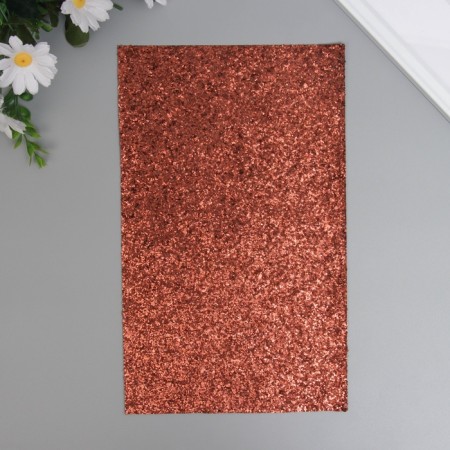 Liszt for creativity claims. Kozh "Large sparkles" Brown sheet 33x20 cm thick 0.84 mm-1