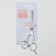 Filtering scissors with emphasis, blade - 5.5 cm, silver color