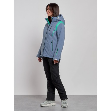 Ski costume female winter, size 48, color gray color-1