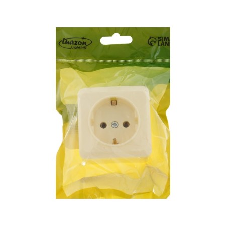 Single Luazon Lighting "League", 16 A, overhead, with salary, beige-3