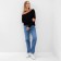 Jumper (Longsliv) on one shoulder female minku: Basic line color black, rr 48