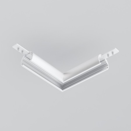Corner Connector for the round low -profile busbar Exile, white-1