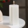 Candle-cylinder "Cross", 4.5x10.5 cm, white, 6 hours
