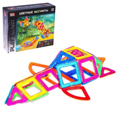 Designer magnetic "colored magnets", 40 parts