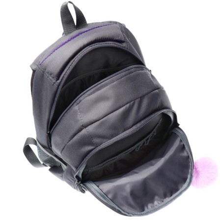 Youth backpack, 42 ​​x 31 x 13 cm, ergonomic back, Stavia "Fluffies", gray-8
