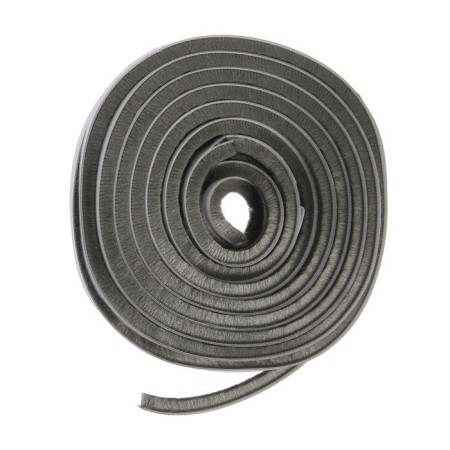 Sealing brush, self -adhesive tundra, 7x8 mm, gray, 10 m.