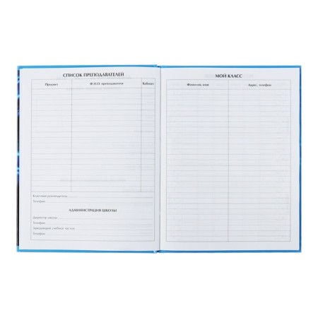 Universal diary for grades 1-11, "Bill Neon", solid cover 7BC, glossy lamination, 40 sheets-5