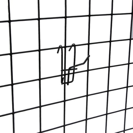 The hook on the grid is single, d = 3mm, l = 5 cm, the color is black-2