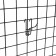 The hook on the grid is single, d = 3mm, l = 5 cm, the color is black