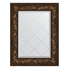 Mirror with engraving in the baguette frame, Byzantium bronze 99 mm, 59x76 cm