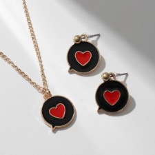 Headset 2 items: earrings, pendant 
