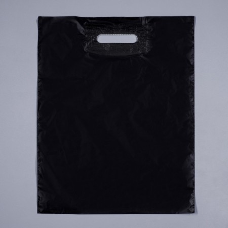 Polyethylene package with a cut pen, black, 34 x 45, 33 μm