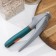 Magistro Coral garlic press 20.2 × 4.2 × 6.5 cm, green color, gray