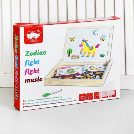 Magnetic designer "Horse and Friends", 120 magnetic elements-5
