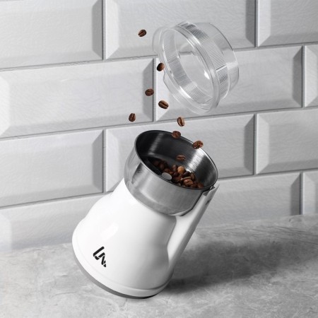 Electric coffee grinder Luazon LMR-05, 160 watts, 50 g, white-4