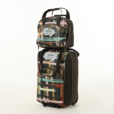 Small suitcase with a bag of 37 l (s) Sacvoyage, lightning department, extension, external pocket, gray color gray