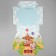 Gift folding box, packaging, "carousel of joy", 25 x 25 x 10 cm