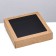 Container for removal, black velvet, 20 x 20 x 4.5 cm, 1500 ml