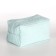 Cosmetic bag at the zipper textura, turquoise color