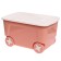 Children's box for toys cool, on wheels, 50 liters, color peach caramel