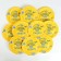 Disposable paper plate "Son", 18 cm, yellow