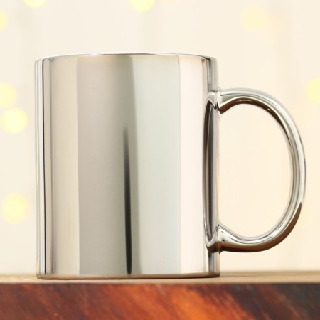 Ceramic mug "Miracles in the New Year", 330 ml, silver color-3