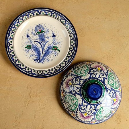 Set for pancakes Rishtan, 7 items: pancake 24.5 cm, 6 plates 17cm-3