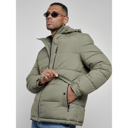 Sports male winter, size 56, khaki color-10