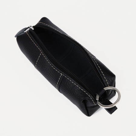 Key of zipper, length 12.5 cm, ring, black color-1