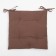 Siddle on the chair Ethel Kitchen 42x42 cm, brown color, 100% cotton, sarzha 220 g/m2