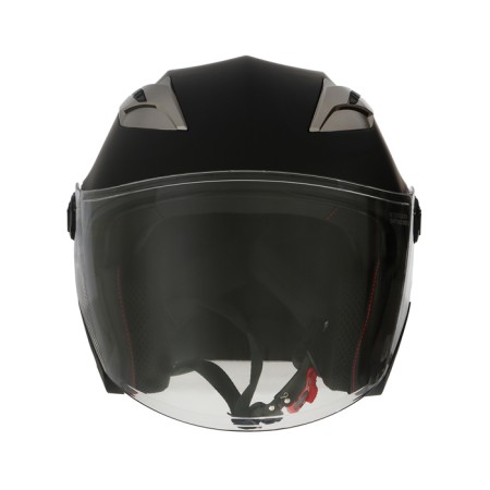 The helmet open with two visors, size M (57-58), model-BLD-708E, black matte-5