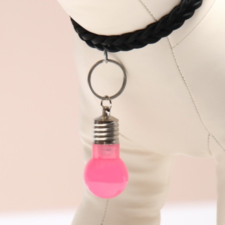 Light beacon on a collar for large and medium dogs, packing 12 pcs, pink-1