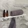 Shelf with hooks "Loft Art", 50 × 10 × 7.5 cm, white color