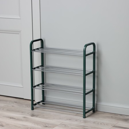 Shoe -shoe Dolyana, 4 tiers, 50 × 19 × 59 cm, green color-5