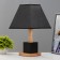 Board Lamp "Finn" E27 40W Black 23x23x41 cm Risalux