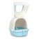 Domik toilet with a removable stand for a scoop, 50 x 40 x 41 cm, blue