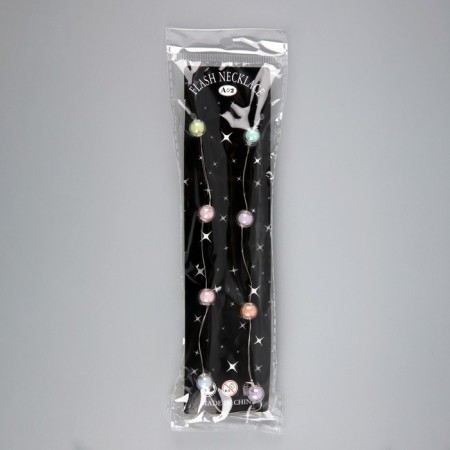 LED beads "Beads", 80 cm, LED (1608) -16-4.6V, AG13X3 (in the set), 3 dir, glow warm white-7
