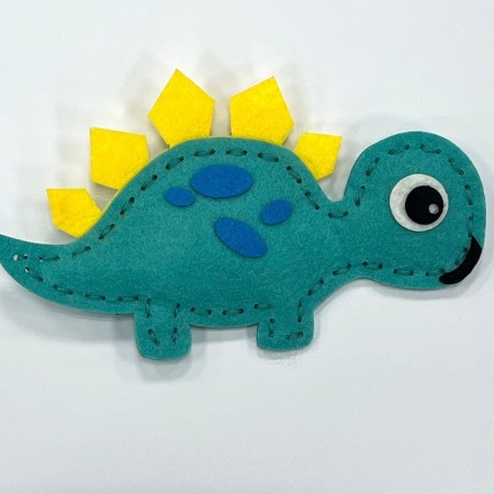 Set for creating a toy made of felt "Curious dinosaurus"