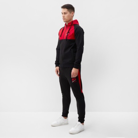 Male costume (sweatshirt/pants), black/red color, size 46 (m)-4