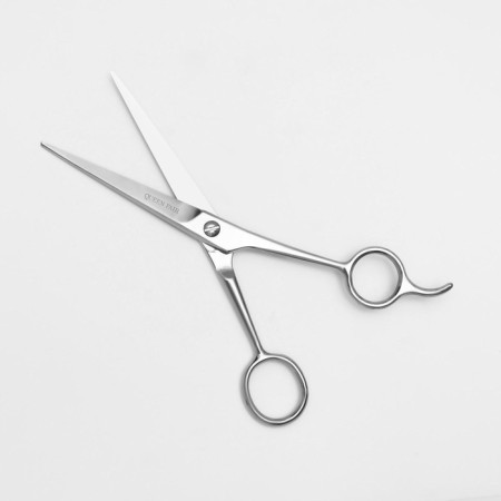 Hairdressing scissors with emphasis, blade - 6.5 cm, silver color-2
