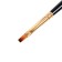 RUBLOFF brush synthetics, imitation column, flat, series 1S25 No. 6, short black matte handle, yellow clip