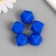 Busina silicone "polyhedron" sapphire d = 1.7 cm